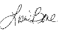 Signature of Lisa Bone